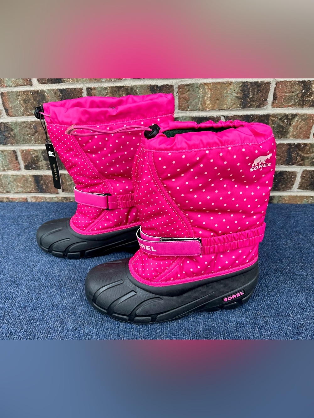 Sorel Women’s Snow Boots Removable Liners Size 7 Pink Waterproof Insulated New